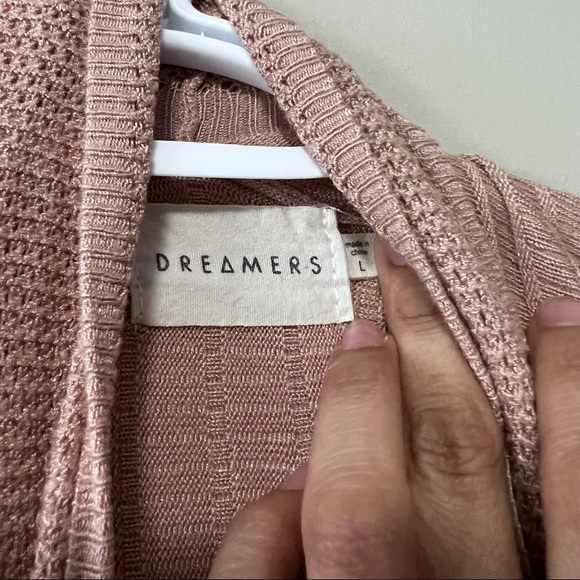 ๐3/30๐ DREAMERS Asymmetrical Knitted Blush Cardigan - Picture 3 of 3